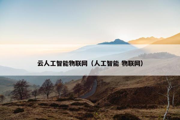 云人工智能物联网（人工智能 物联网）