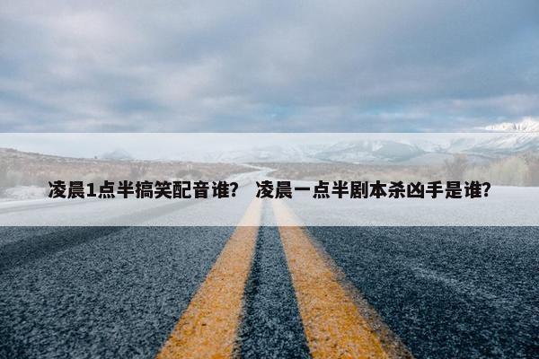 凌晨1点半搞笑配音谁？ 凌晨一点半剧本杀凶手是谁？