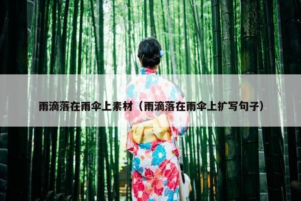 雨滴落在雨伞上素材（雨滴落在雨伞上扩写句子）