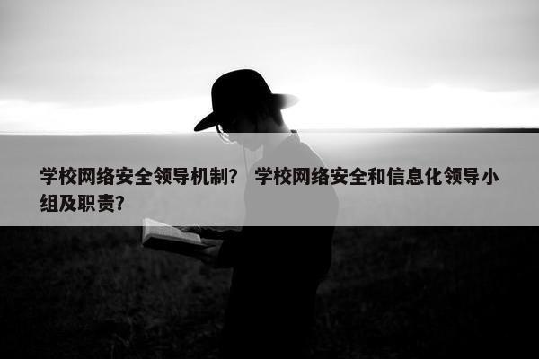 学校网络安全领导机制？ 学校网络安全和信息化领导小组及职责？