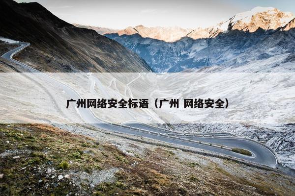 广州网络安全标语（广州 网络安全）