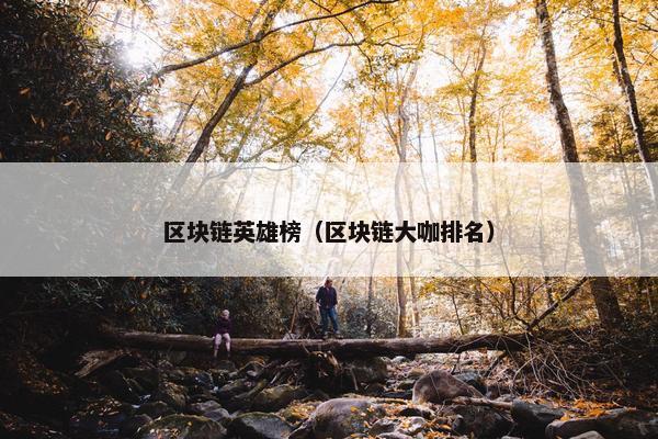 区块链英雄榜（区块链大咖排名）