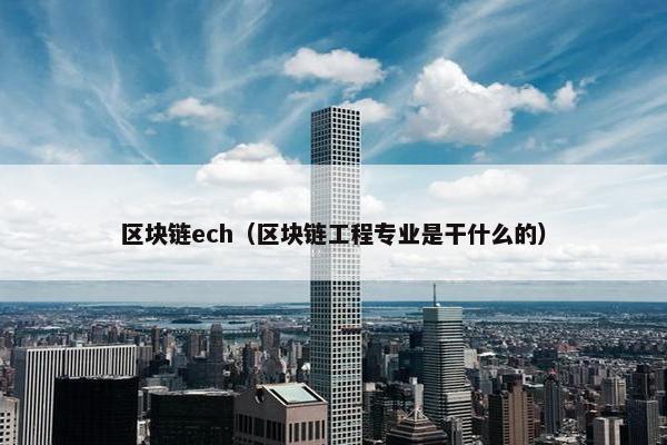 区块链ech（区块链工程专业是干什么的）