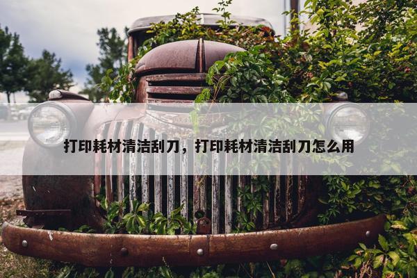 打印耗材清洁刮刀，打印耗材清洁刮刀怎么用