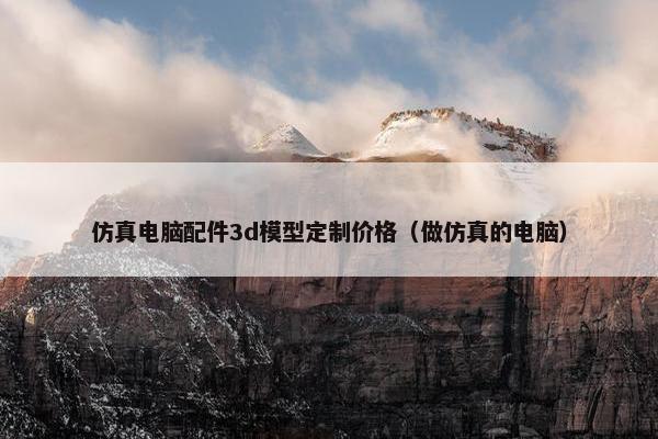 仿真电脑配件3d模型定制价格（做仿真的电脑）