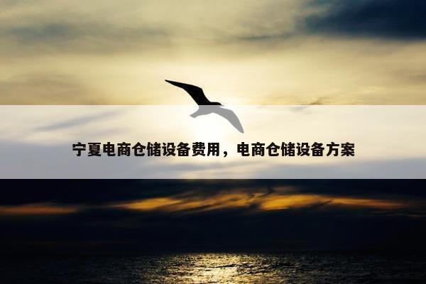 宁夏电商仓储设备费用，电商仓储设备方案