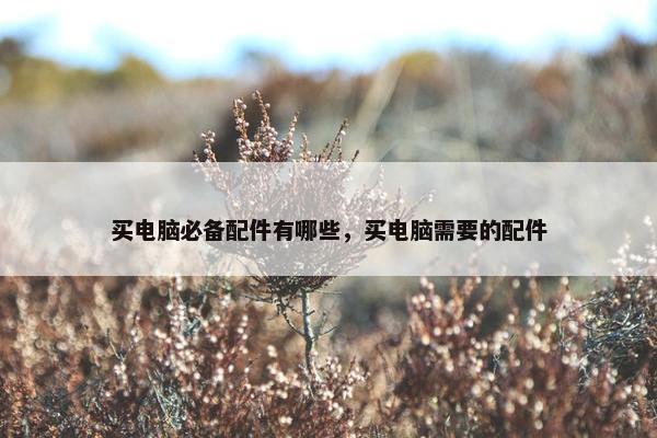 买电脑必备配件有哪些，买电脑需要的配件