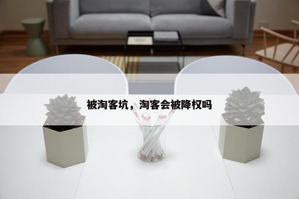被淘客坑，淘客会被降权吗
