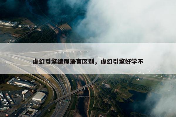 虚幻引擎编程语言区别，虚幻引擎好学不