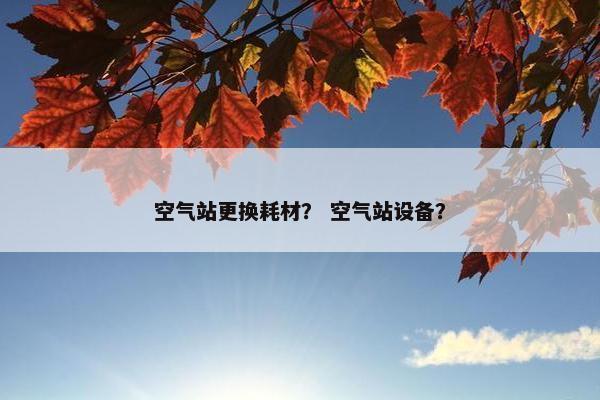 空气站更换耗材？ 空气站设备？