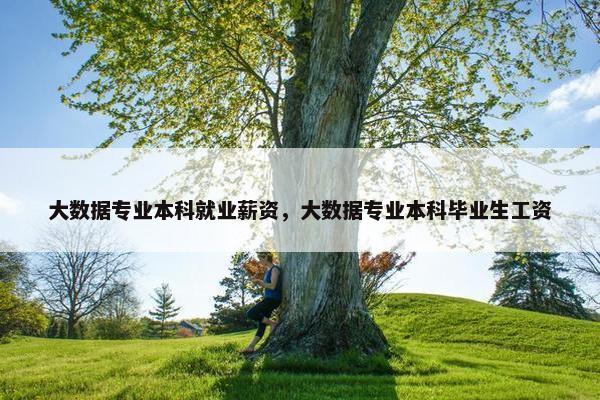 大数据专业本科就业薪资，大数据专业本科毕业生工资