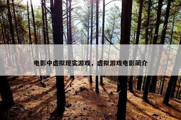 电影中虚拟现实游戏，虚拟游戏电影简介