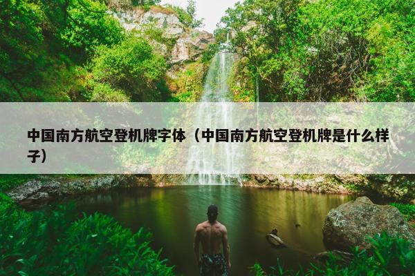 中国南方航空登机牌字体（中国南方航空登机牌是什么样子）