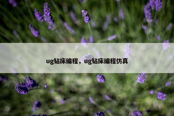 ug钻床编程，ug钻床编程仿真