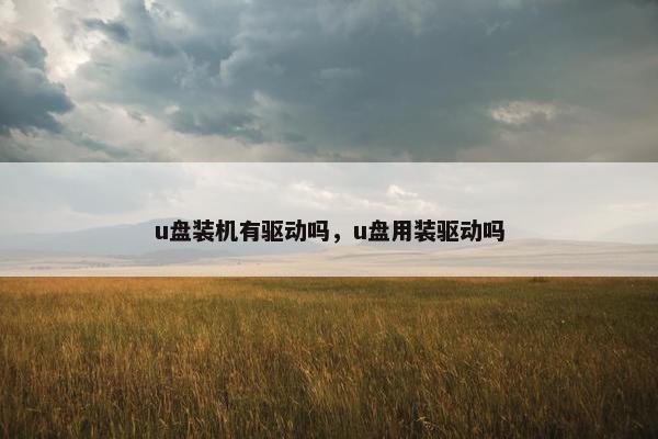 u盘装机有驱动吗，u盘用装驱动吗