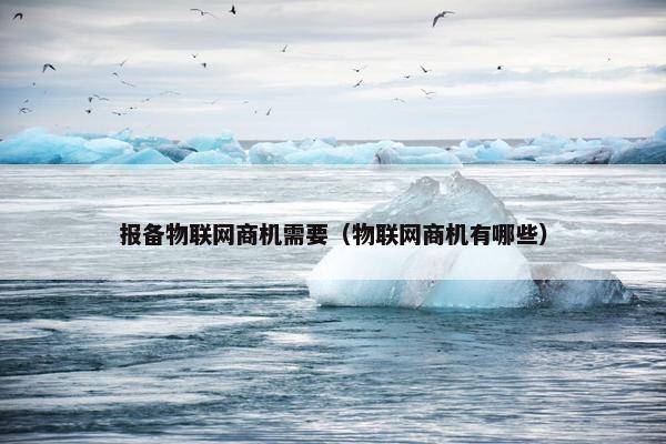报备物联网商机需要（物联网商机有哪些）