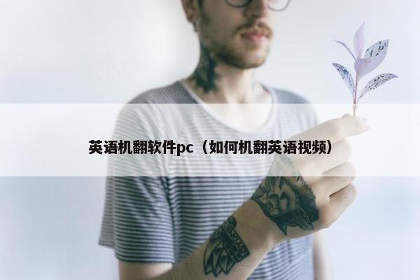 英语机翻软件pc（如何机翻英语视频）