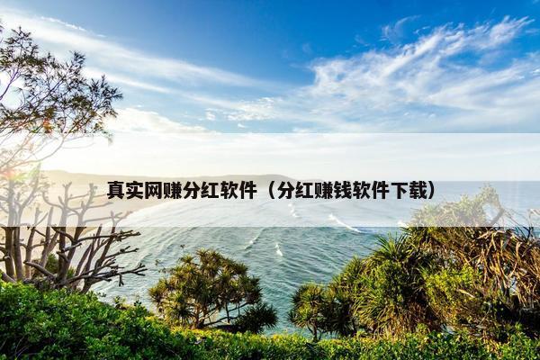 真实网赚分红软件（分红赚钱软件下载）
