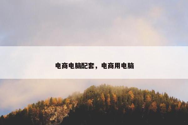 电商电脑配套，电商用电脑