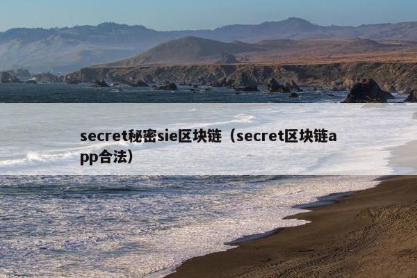 secret秘密sie区块链（secret区块链app合法）