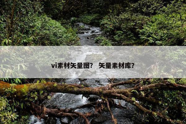 vi素材矢量图？ 矢量素材库？