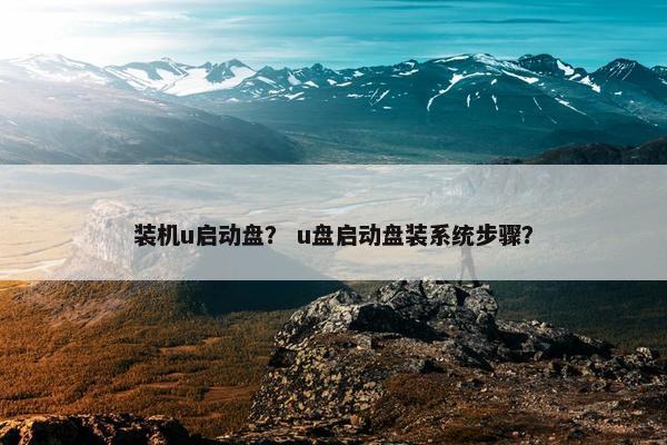 装机u启动盘？ u盘启动盘装系统步骤？