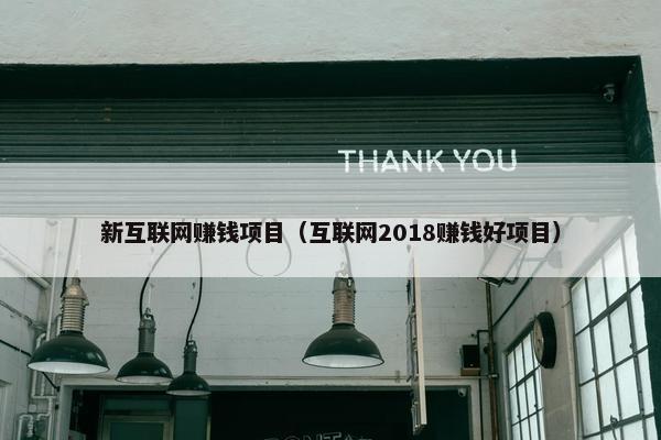 新互联网赚钱项目（互联网2018赚钱好项目）