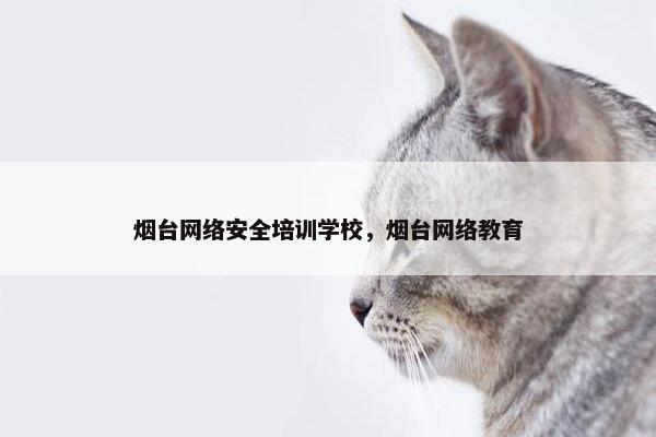 烟台网络安全培训学校，烟台网络教育