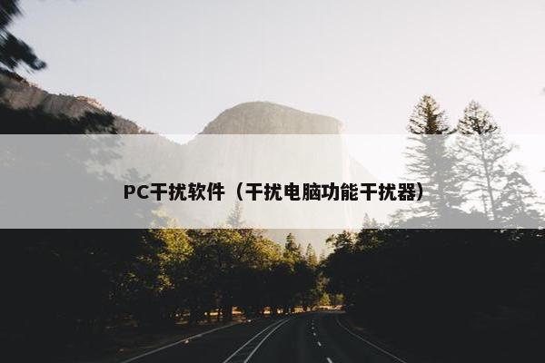 PC干扰软件（干扰电脑功能干扰器）