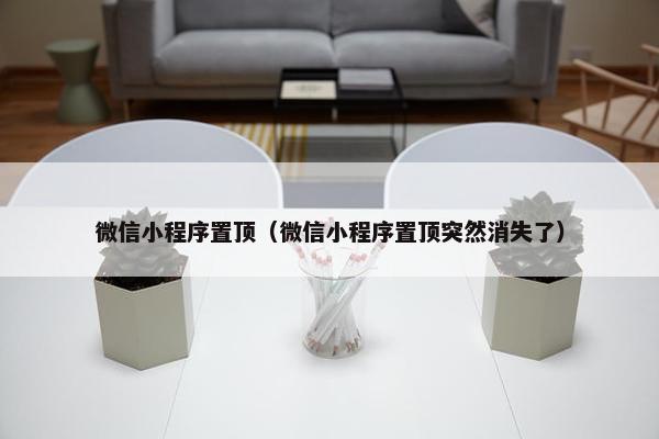 微信小程序置顶（微信小程序置顶突然消失了）