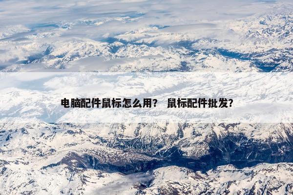 电脑配件鼠标怎么用？ 鼠标配件批发？