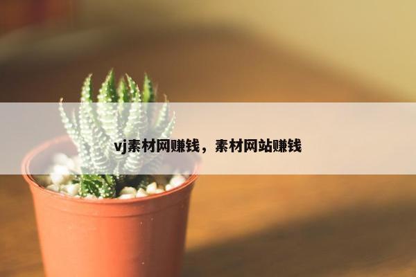 vj素材网赚钱，素材网站赚钱