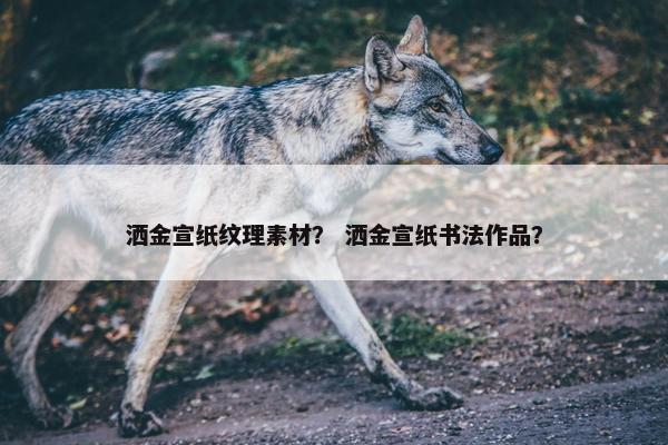 洒金宣纸纹理素材？ 洒金宣纸书法作品？