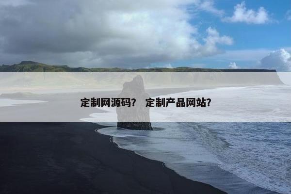 定制网源码？ 定制产品网站？