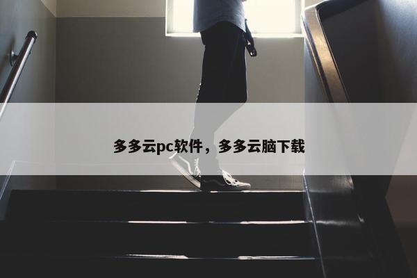 多多云pc软件，多多云脑下载