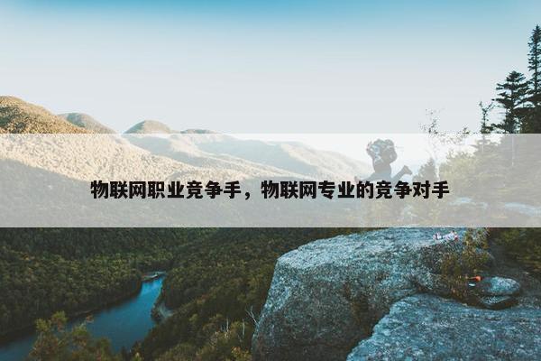 物联网职业竞争手，物联网专业的竞争对手