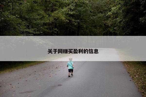 关于网赚买盈利的信息