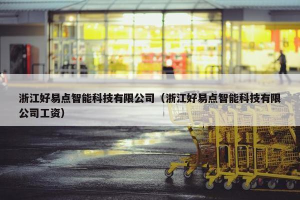 浙江好易点智能科技有限公司（浙江好易点智能科技有限公司工资）