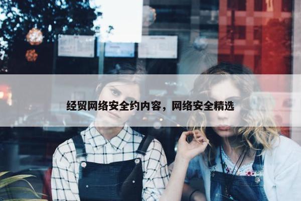 经贸网络安全约内容，网络安全精选