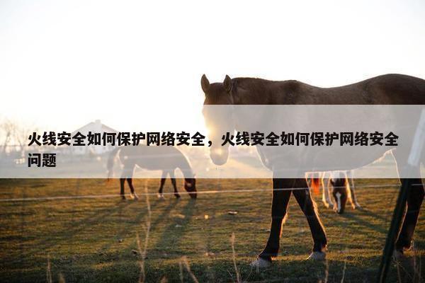 火线安全如何保护网络安全，火线安全如何保护网络安全问题