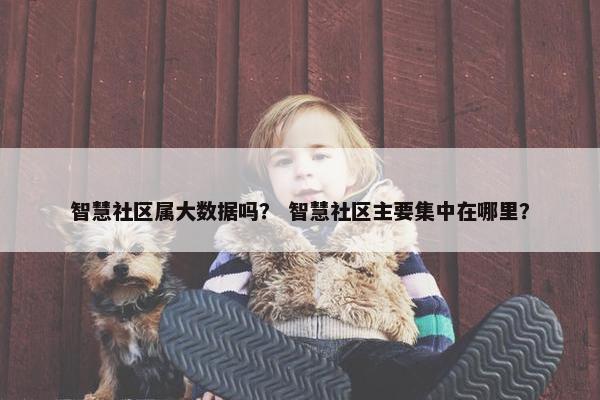 智慧社区属大数据吗？ 智慧社区主要集中在哪里？