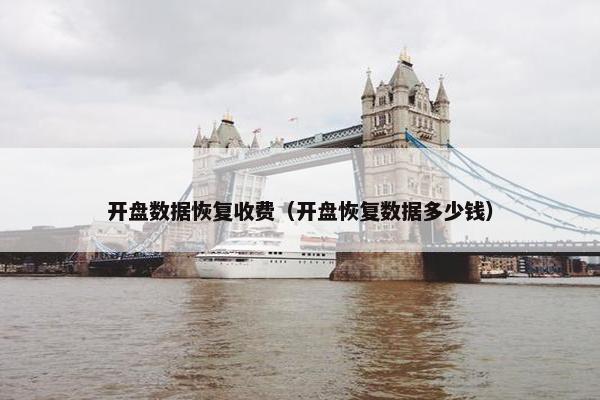 开盘数据恢复收费（开盘恢复数据多少钱）