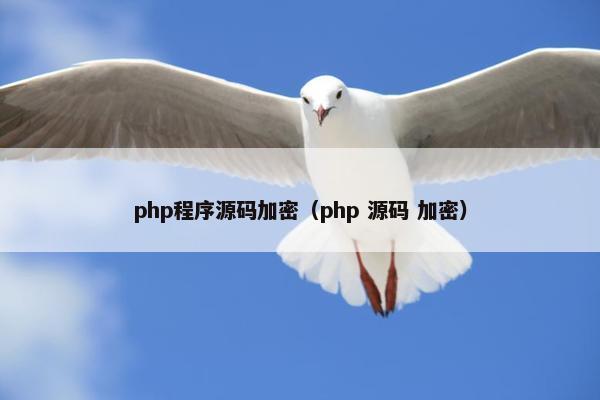 php程序源码加密（php 源码 加密）