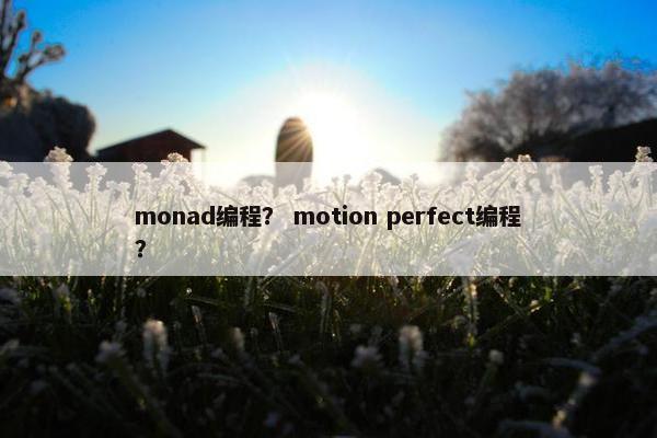 monad编程？ motion perfect编程？