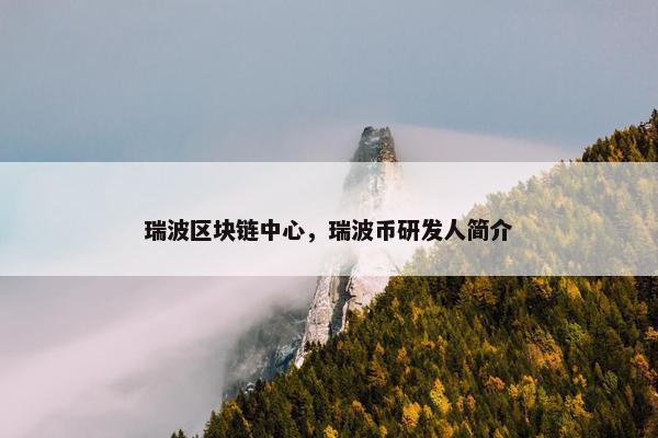 瑞波区块链中心，瑞波币研发人简介
