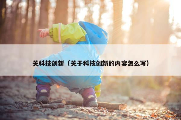 关科技创新（关于科技创新的内容怎么写）