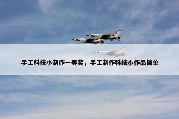 手工科技小制作一等奖，手工制作科技小作品简单