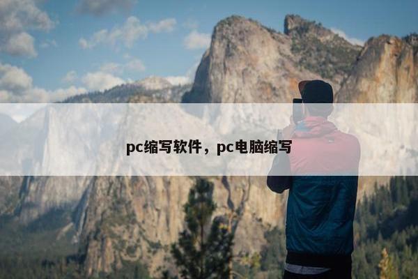 pc缩写软件，pc电脑缩写