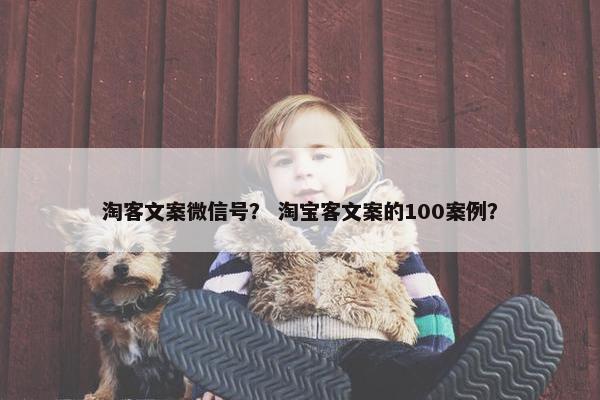 淘客文案微信号？ 淘宝客文案的100案例？