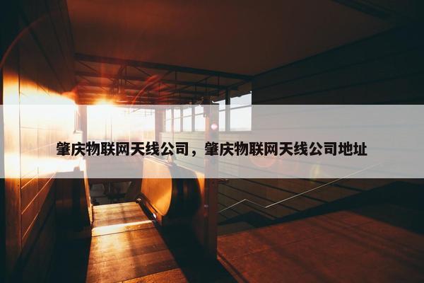 肇庆物联网天线公司，肇庆物联网天线公司地址